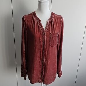 Sundance Terracotta Silk Blend Shirt